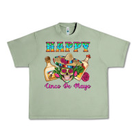 Oil Green Happy Cinco De Mayo Mexican Skull Tequila Bottle Roses Cactus Urban Heavy Tee - Artiststas