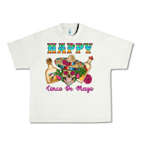 Pistachio Happy Cinco De Mayo Mexican Skull Tequila Bottle Roses Cactus Urban Heavy Tee - Artiststas