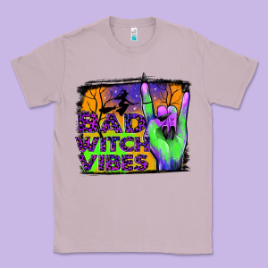 Bad Witch Vibes Classic Tee Designed By Jahusdesignshop