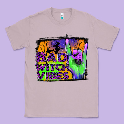 Bad Witch Vibes Classic Tee Designed By Jahusdesignshop
