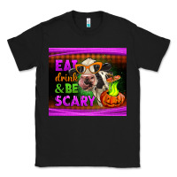 Black eat drink and be scary cow Classic Tee - LillyAllenDesigns