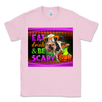 Bubblegum Pink eat drink and be scary cow Classic Tee - LillyAllenDesigns