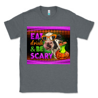 Charcoal Heather eat drink and be scary cow Classic Tee - LillyAllenDesigns
