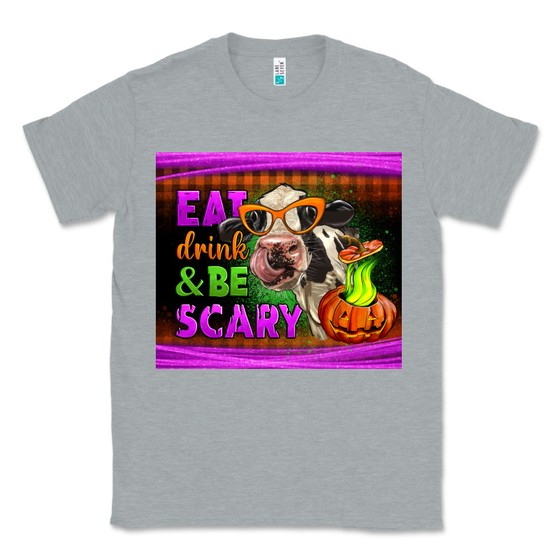 Eat Drink And Be Scary Cow Classic Tee by LillyAllenDesigns | Teevron