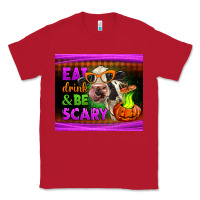 Red eat drink and be scary cow Classic Tee - LillyAllenDesigns
