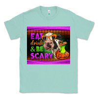 Seafoam eat drink and be scary cow Classic Tee - LillyAllenDesigns