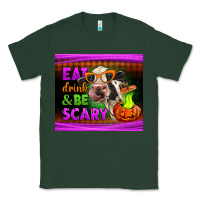 Sports Green eat drink and be scary cow Classic Tee - LillyAllenDesigns