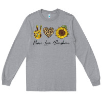 Heather Grey Peace Love Sunshine Long Sleeve Tee - Bettercallsaul