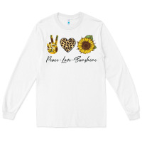 White Peace Love Sunshine Long Sleeve Tee - Bettercallsaul