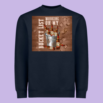 Working On My Bucket List Heavyweight Sweatshirt Designed By Tumblerdesignbyshophia