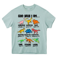 God Says I Am Dinosaurs Handsome Heavy Core Tee | Teevron