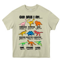 Mossy god says i am dinosaurs handsome Heavy Core Tee - MaliasSmallBusiness