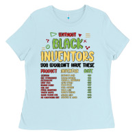 Baby Blue black inventors black history Ladies Tee - MaliasSmallBusiness