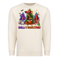 Happy Hallothanksmas Premium Sweatshirt | Teevron