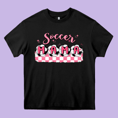 Soccer Mama Heavy Core Tee Designed By Maliassmallbusiness