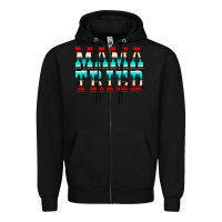 Black Mama Tried Serape Zipper Hoodie - CowCowDesign