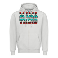 Dove Grey Mama Tried Serape Zipper Hoodie - CowCowDesign