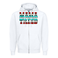 White Mama Tried Serape Zipper Hoodie - CowCowDesign