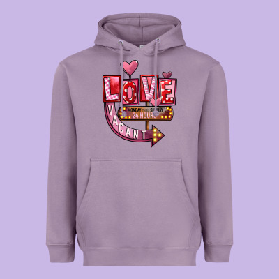 Valentines Day Love Vacant Heavyweight Hoodie Designed By Fadigitalartstudio