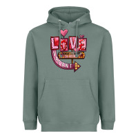 Sage Valentines Day Love Vacant Heavyweight Hoodie - FaDigitalArtStudio