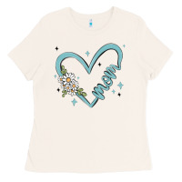 Bone mom with heart and flowers Ladies Tee - MaliasSmallBusiness