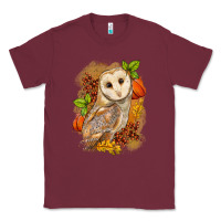 Burgundy Fall Owl Classic Tee - LillyAllenDesigns