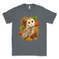 Charcoal Heather Fall Owl Classic Tee - LillyAllenDesigns