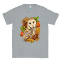 Heather Grey Fall Owl Classic Tee - LillyAllenDesigns