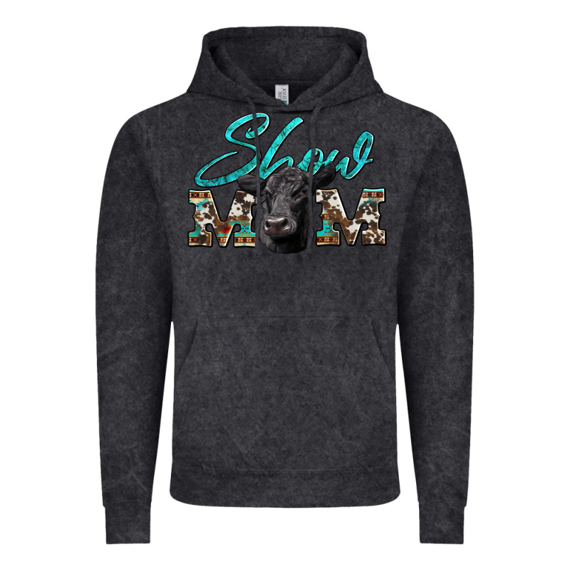 Show Mom Aztec Cowhide Black Angus Vintage Hoodie by Artiststas | Teevron