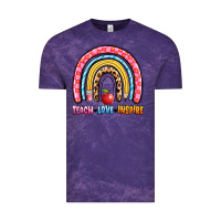 Cloud Purple teach love inspire rainbow Vintage Tee - Artiststas