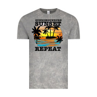 Cloud Rock sunrise sunburn sunset repeat Vintage Tee - JahusDesignShop