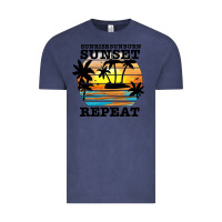 Vintage Denim sunrise sunburn sunset repeat Vintage Tee - JahusDesignShop
