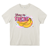 Cream hang in there Heavy Core Tee - MaliasSmallBusiness
