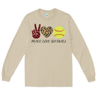 Mushroom Peace Love Softball Long Sleeve Tee - Bettercallsaul