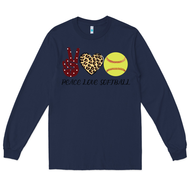 Peace Love Softball Long Sleeve Tee by Bettercallsaul | Teevron