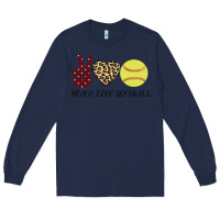 Navy Peace Love Softball Long Sleeve Tee - Bettercallsaul