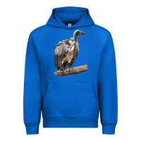 Cobalt Vulture Bird Urban Hoodie - LillyAllenDesigns