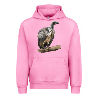 Fuchsia Pink Vulture Bird Urban Hoodie - LillyAllenDesigns