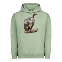 Pigment Oil Green Vulture Bird Urban Hoodie - LillyAllenDesigns