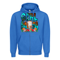 True Royal Girl Mom Cow Flowers Zipper Hoodie - CowCowDesign