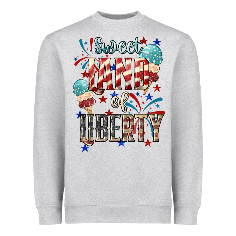 Sweet Land Of Liberty 4th Of July Heavyweight Sweatshirt by HowdyJamesFarm | Teevron