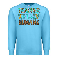 Ocean Blue teacher of tiny humans Premium Sweatshirt - BundleAndBundleShop