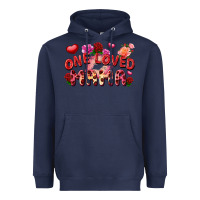Navy One loved mama Heavyweight Hoodie - FaDigitalArtStudio