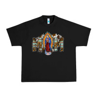 Black mom virgin mary Urban Heavy Tee - SublimationCraftShop