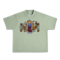 Oil Green mom virgin mary Urban Heavy Tee - SublimationCraftShop