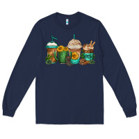 Navy desert darlin coffee cups Long Sleeve Tee - Jasminsmagicworld