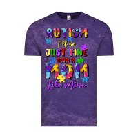 Cloud Purple autism i'll be just fine with a mom like mine Vintage Tee - Artiststas