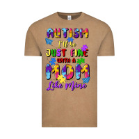Vintage Coffee autism i'll be just fine with a mom like mine Vintage Tee - Artiststas