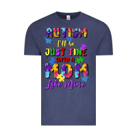 Vintage Denim autism i'll be just fine with a mom like mine Vintage Tee - Artiststas