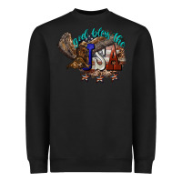 Black God bless the USA Eagle 4th of july Heavyweight Sweatshirt - HowdyJamesFarm